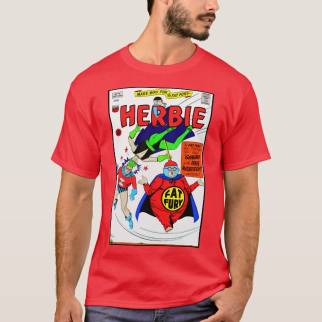 1960's 'HERBIE' Funny Comics T-Shirt (Framsida)