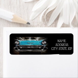 **1960'S KLASSIC CHEVROLET IMPALA** ADRESSETIKETT RETURADRESS ETIKETT