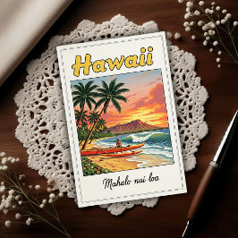 1960s Vintage Hawaiian Travel Vykort