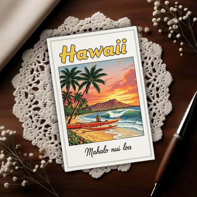 1960s Vintage Hawaiian Travel  Vykort (Skapare uppladdad)