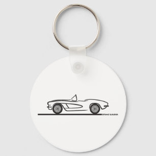 1961 1962 Chevrolet Corvette Nyckelring