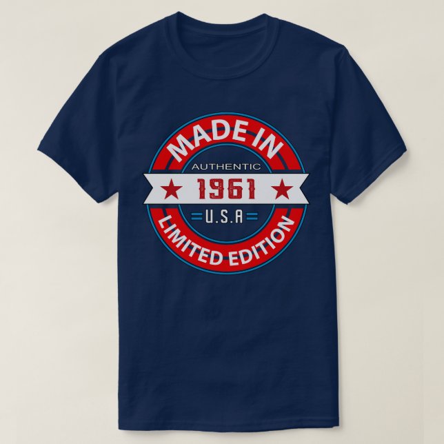 1961 62 år t shirt (Design framsida)