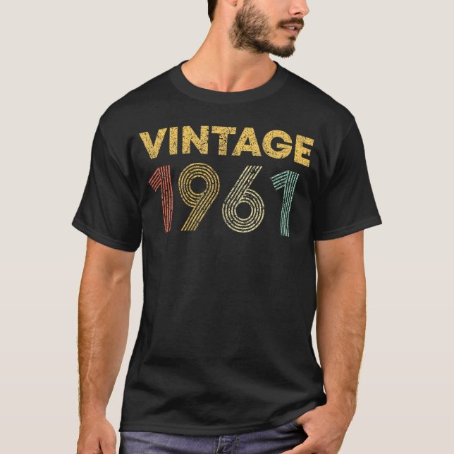 1961 63Rd Födelsedag 63 år T Shirt (Framsida)