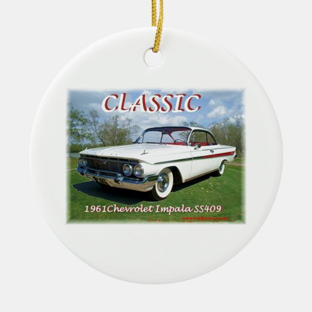1961_Chevrolet_Impala Julgransprydnad Keramik (Framsidan)