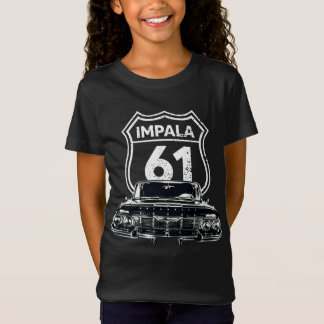 1961 Chevy Impala Front Grill View Silhouette T Shirt