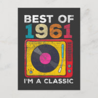 1961 Född Vintage 60-årsdag Vinyls Klassisk Musik