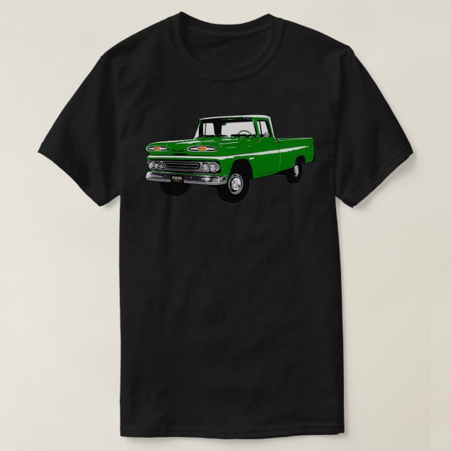 1961 Grönt C Lastbil T Shirt (Design framsida)
