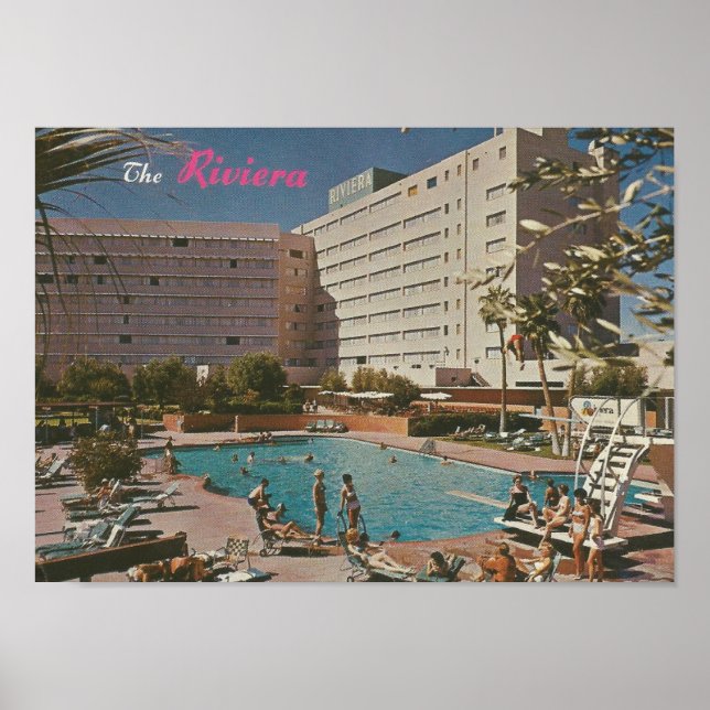 1961 Hotel Riviera, Las Vegas, NV Poster (Framsidan)