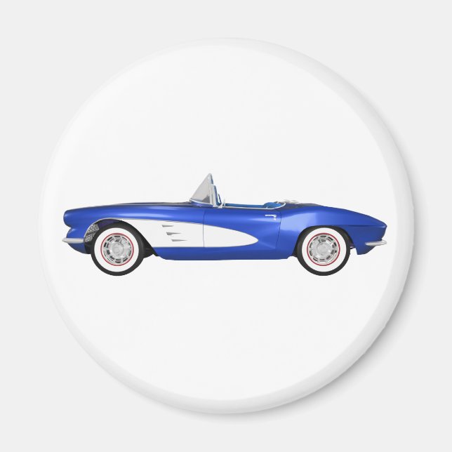 1961 Korvette C1: Blått Avsluta: Magnet (Framsidan)