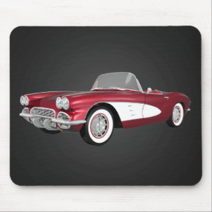 1961 Korvette C1: Candy Apple Avslutar: Mousepad Musmatta