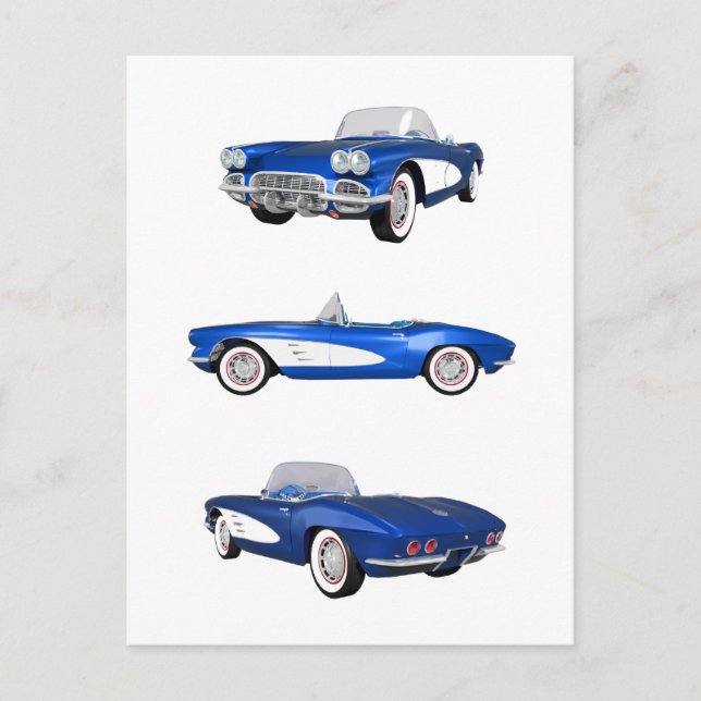1961 Korvette C1: Vykort (Framsida)