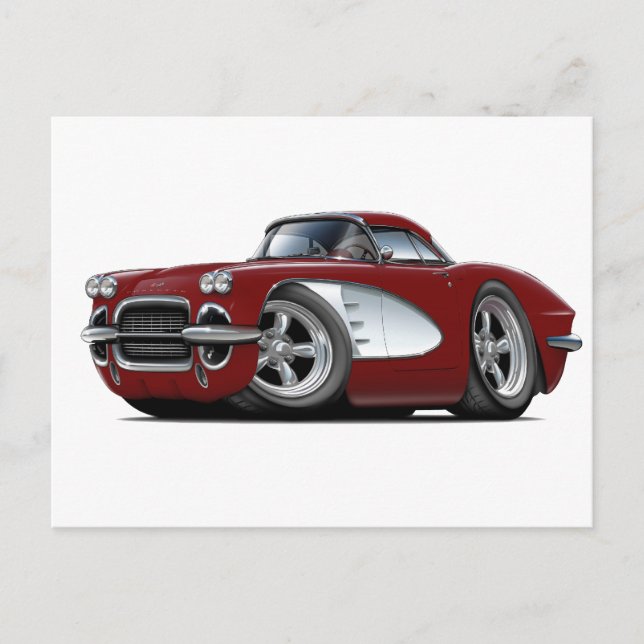 1961 Korvette Maronbil Vykort (Framsida)