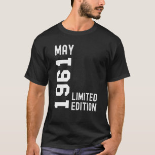 1961 maj Grattis på födelsedagen Party T Shirt