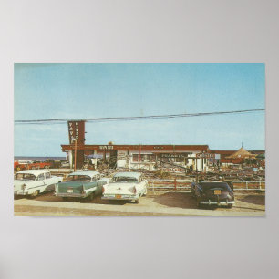 1961 Myrtle Beach ~ Ocean Drive Pavilion Poster