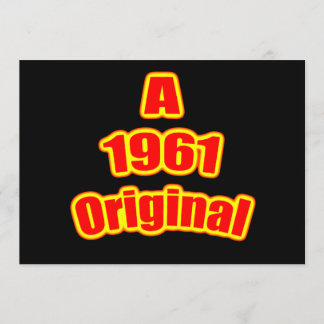 1961 Original Red Blk Kort