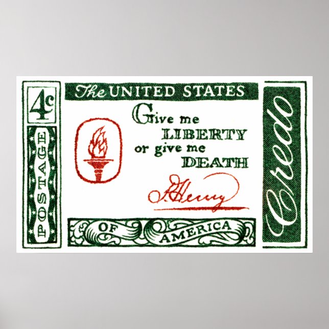 1961 Patrick Henry American Credo Poster (Framsidan)