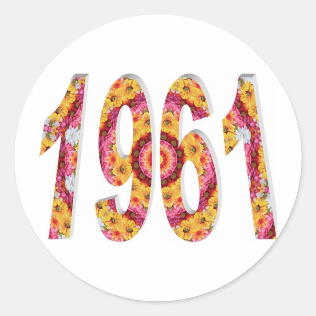 1961 RUNT KLISTERMÄRKE (Framsida)