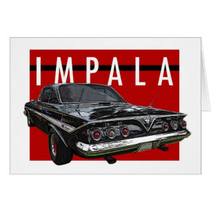 1961 som den svart Chevy impalaen bubblar den OBS Kort