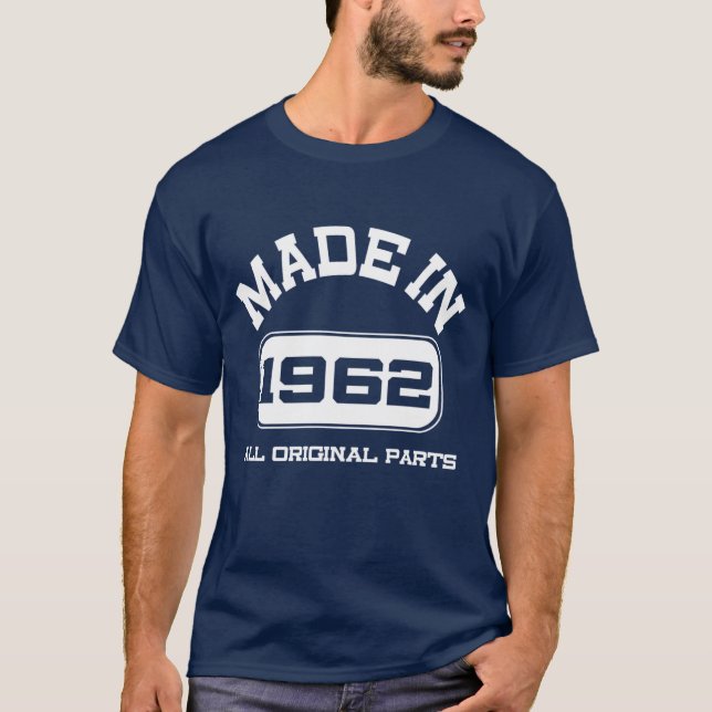 1962 60-års födelsedags T-shirt (Framsida)