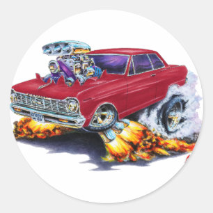 1962-65 Nova Maronbil Runt Klistermärke