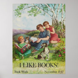 1962 Barns Bok-vecka Poster