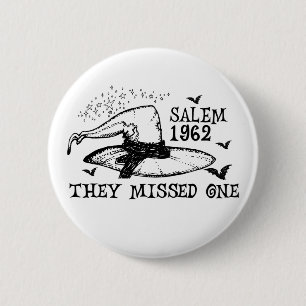 1962 De missade en salem häxa halloween Knapp