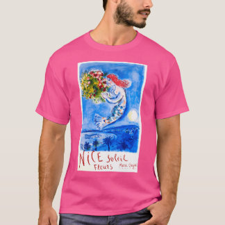 1962 Marc Chagall Nice Soleil Fleurs Frankrike Tra T Shirt