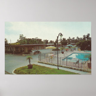 1962 New Orleans ~ Saxony Motel Poster