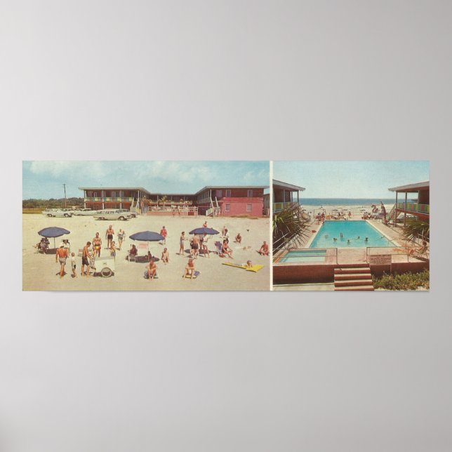 1962 Sea Vista Motel, Myrtle Beach, SC Poster (Framsidan)