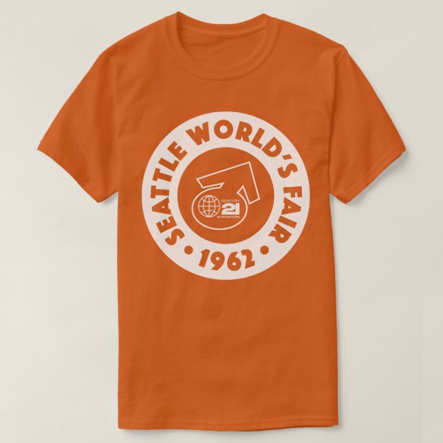 1962 Seattle World Fair Circle White T Shirt (Design framsida)