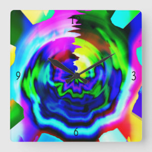 1962 SQUARE WALL CLOCK FYRKANTIG KLOCKA