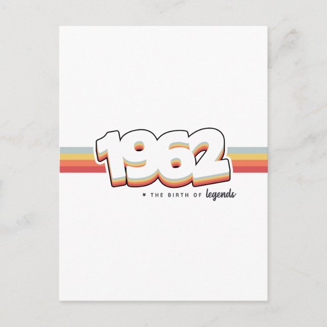 1962 The birth of legends Vykort (Framsida)