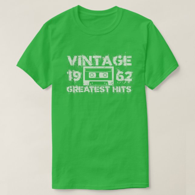 1962 Underbarare Vintagen Vit T Shirt (Design framsida)