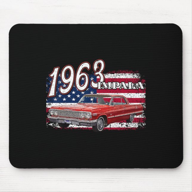 1963 63 Impala Lowrider Ss 4:e juli Amerikanska Musmatta (Framsidan)