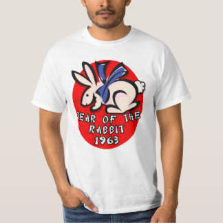 1963 år av de kanindräkten och gåvorna tee shirt