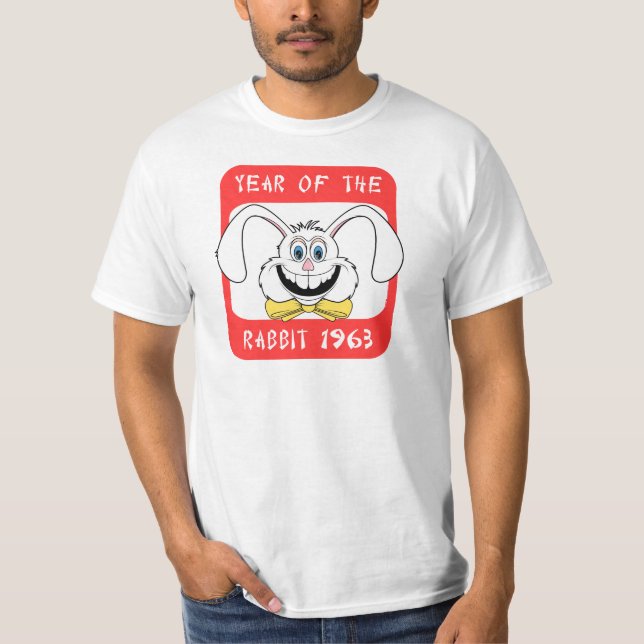 1963 år av kaninT-tröja Tee Shirt (Framsida)