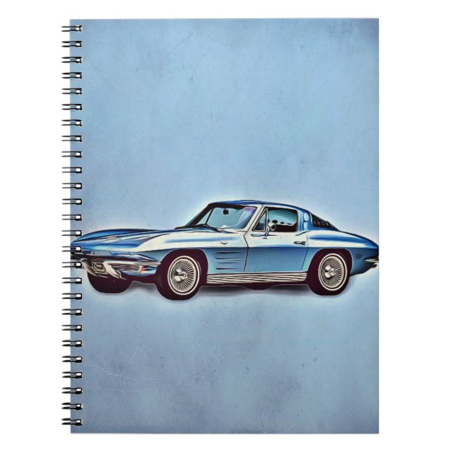 1963 Chevrolet Corvette Sting Ray Coupe Anteckningsbok (Framsidan)