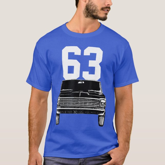 1963 chevys nova Klassisk bil retro T Shirt (Framsida)