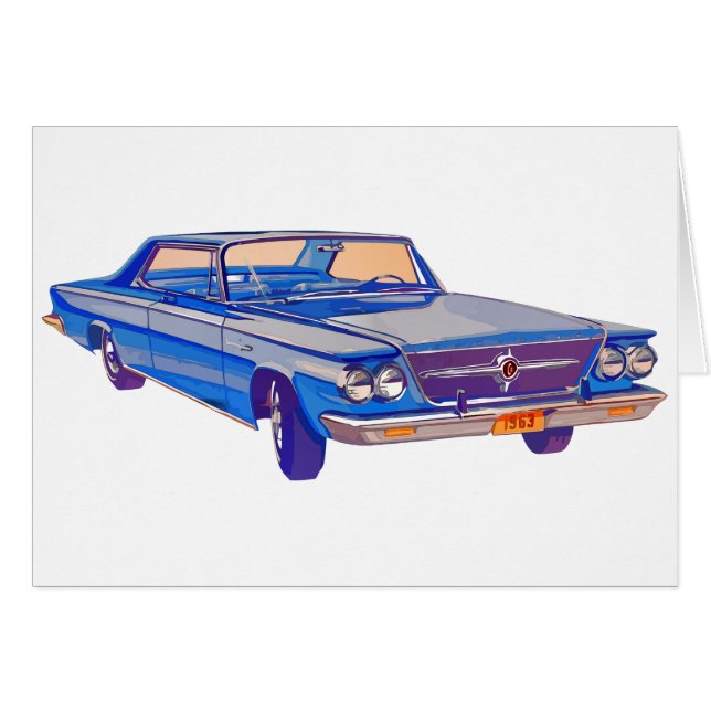 1963 Chrysler Saratoga Hälsningskort (Framsidan Horizontal)