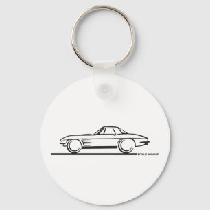 1963 Corvette Stingray Hardtop Nyckelring