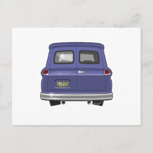 1963 GMC Chevy Panel Lastbil Vykort