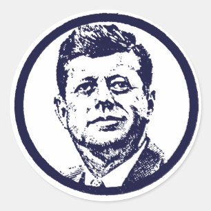 1963 JFK RUNT KLISTERMÄRKE