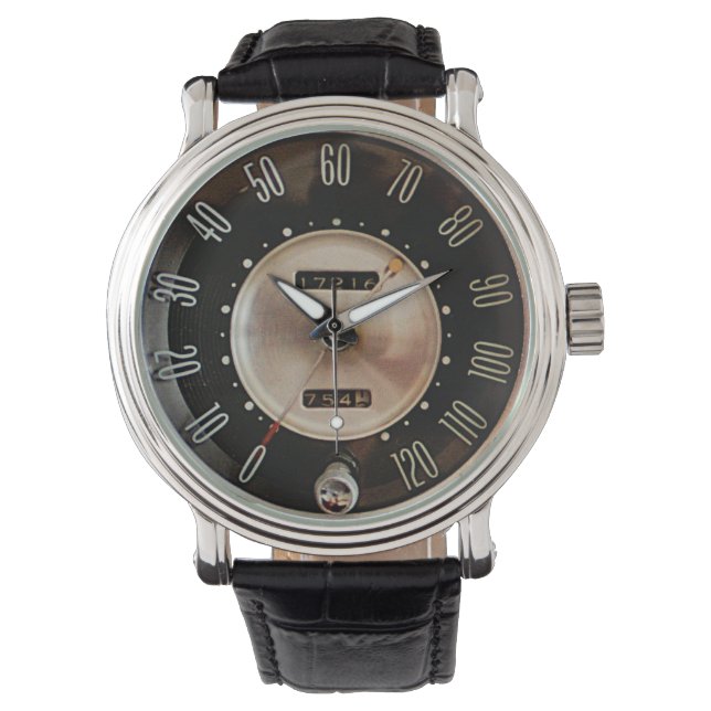 1963 Klassisk Hastighetsmätare för Bil Armbandsur (Framsida)