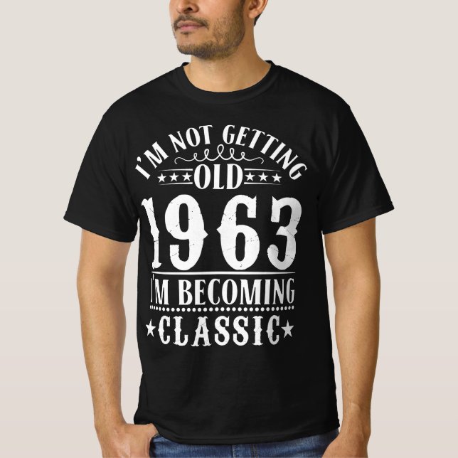 1963 - Klassisk Vintage Stil T Shirt (Framsida)