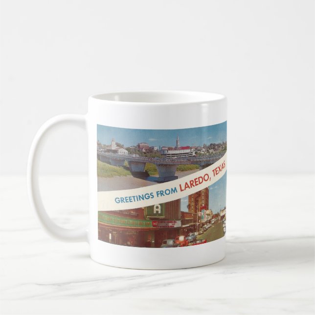 1963 Laredo, TX-vykort Kaffemugg (Vänster)