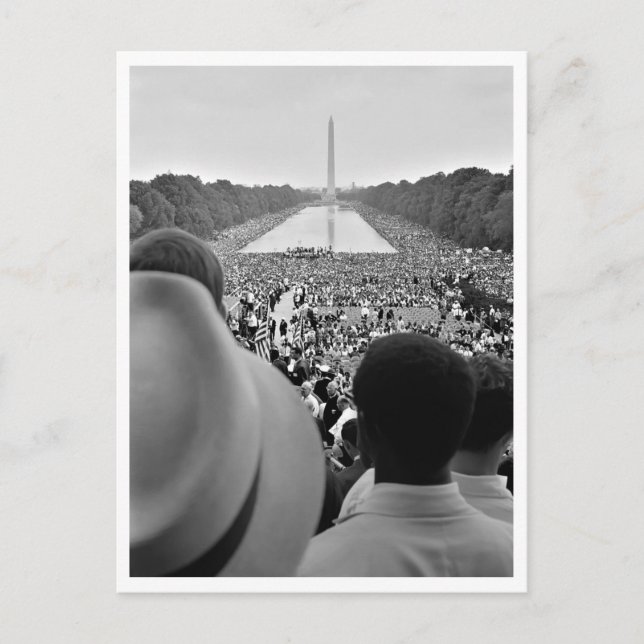 1963 Marschen till Washington Reflekterande Pool R Vykort (Framsida)