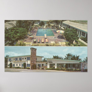 1963 Montgomery Motel ~ Miami Beach, FL Poster