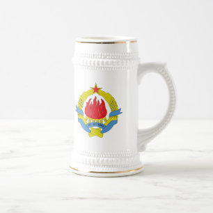1963) mugg för Jugoslavien vapensköld (