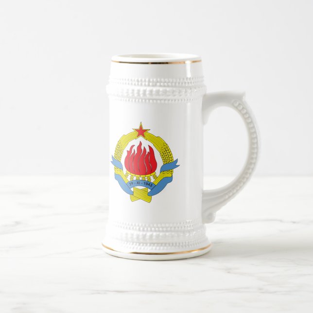 1963) mugg för Jugoslavien vapensköld ( (Höger)