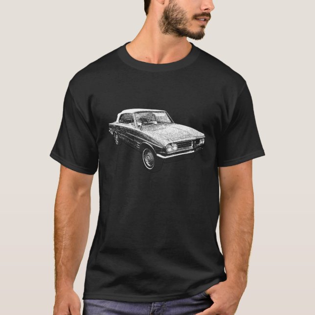 1963 Pontiac Tempest Le Mans Conversible T Shirt (Framsida)
